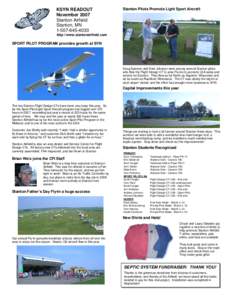 Flight Design CTSW / Stanton /  Minnesota / Pilot certification in the United States / Glider / Stanton Airfield / Cessna / Aviation / Light-sport aircraft / Aircraft