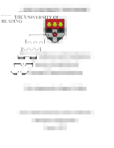 THE UNIVERSITY OF READING  Forecast Calibration and Combination: Bayesian Assimilation of Seasonal Climate Predictions