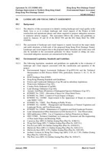 Agreement No. CE[removed]DS) Drainage Improvement in Northern Hong Kong Island Hong Kong West Drainage Tunnel Hong Kong West Drainage Tunnel Environmental Impact Assessment Final