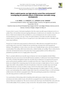 Wade, H.M. et al[removed]BOU Proceedings – Marine Renewables and Birds  http://www.bou.org.uk/bouproc-net/marine-renewables/wade-et-al.pdf This paper forms part of the proceedings from the BOU conference Marine Renwables