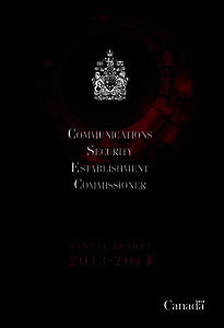 CommuniCations seCurity establishment Commissioner  annual RepoRt