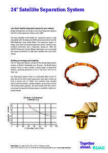 Separation / Spacecraft design / RUAG Space / RUAG / Transport