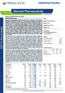 2QFY12 Result Update  Institutional Equities Glenmark Pharmaceuticals 11 November 2011