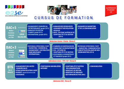 ALTERNANCE ÉTUDIANT CIF CURSUS DE FORMATION BAC+5