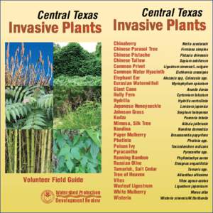 Central Texas  Volunteer Field Guide Watershed Protection  Development Review