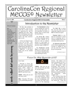 -XQH    CarolinaCon Regional MECCG Newsletter ,VVXH 