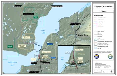 Burma Road  Proposed Alternatives Knik-Goose Bay Road