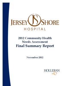 2012 Community Health Needs Assessment Final Summary Report November 2012