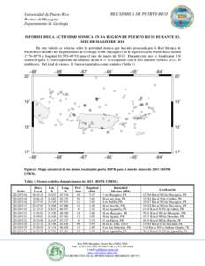 RED SISMICA DE PUERTO RICO  Universidad de Puerto Rico Recinto de Mayagüez Departamento de Geología