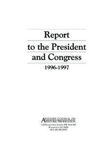 Report to the President and Congress[removed]A