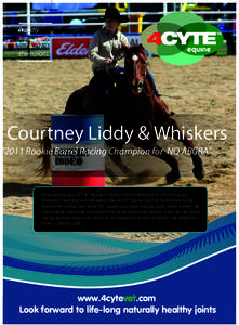 courtney liddy barrel racing poster A4