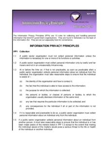 Microsoft Word - Privacy - Text of IPPs - 29 April 2012.doc