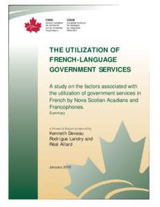 Microsoft Word - Summary-Utilization of French-language government services.doc