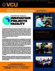 Office of  Research and Innovation spotlights... November 2014