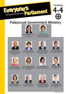 Factsheet  4.4 Palaszczuk Government Ministry Hon Annastacia Palaszczuk MP Premier
