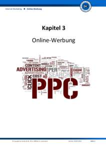 Internet Marketing  Online-Werbung Kapitel 3 Online-Werbung