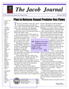 The Jacob Journal A Newsletter from Supervisor Dianne Jacob Serving the Cities of: El Cajon La Mesa