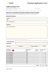 IraSME Proposal Application Form