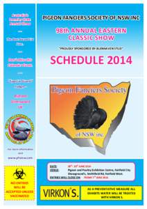 PFS Pigeon Fanciers Schedule[removed]