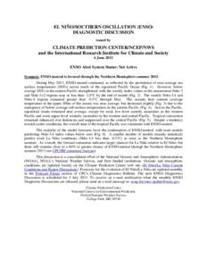 Tropical meteorology / Climatology / El Niño-Southern Oscillation / Climate / La Niña / Sea surface temperature / Climate Prediction Center / Atlantic Equatorial mode / Pacific decadal oscillation / Atmospheric sciences / Meteorology / Physical oceanography