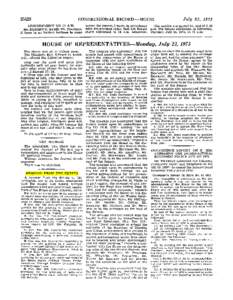 Page[removed]CONGRESSIONAL RECORD — HOUSE July 23, 1973