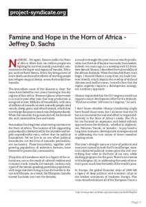 project-syndicate.org[removed]:24 Shlomo Ben-Ami  Famine and Hope in the Horn of Africa Jeffrey D. Sachs