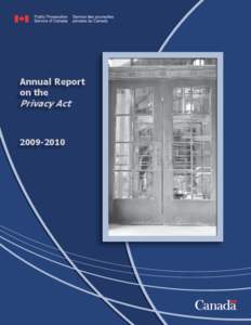 Public Prosecution Service of Canada Annual Report on the