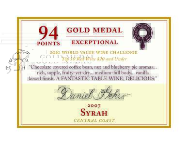 94  points gold medal exceptional