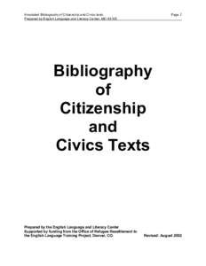 Microsoft Word - EL Civics Annotated bib.doc