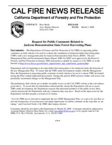 Firefighting / California Department of Forestry and Fire Protection / Jackson Demonstration State Forest / Forestry / Wildland fire suppression / Aerial firefighting