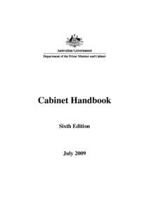 Cabinet Handbook (Sixth Edition)
