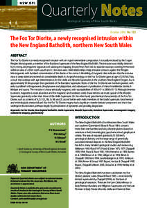 NSW DPI  Quarterly Notes Geological Survey of New South Wales  October 2006 No 122