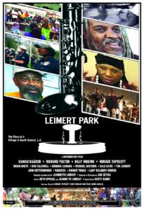 LEIMERT PARK The Story of a Village in South Central, L.A. A