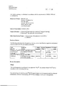 K102 772 DimensionO MPAT 510 (k) Summary OCT