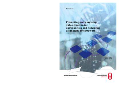 Rapport 18  Promoting and assessing value creation in communities and networks: a conceptual framework