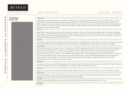 2009 Serpico Tasting Note