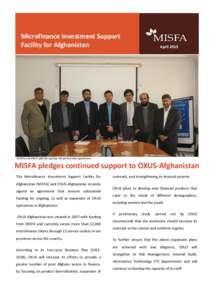 pa  Microfinance Investment Support Facility for Afghanistan  April 2015