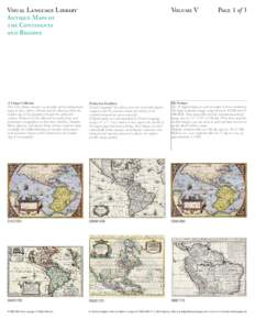 Visual Language Library Antique Maps of the Continents and Regions  Volume V