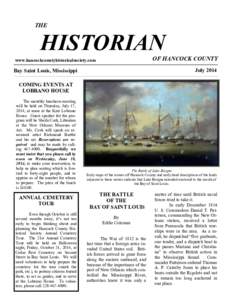 THE  HISTORIAN OF HANCOCK COUNTY  www.hancockcountyhistoricalsociety.com