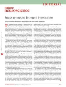 Focus on neuro-immune interactions