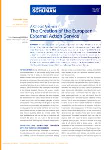 POLICY PAPER European Issue n°[removed]february 2011