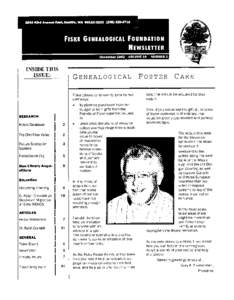 Fiske Genealogical Foundation Newsletter December 2002