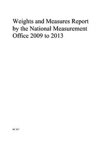 Engineering / Department for Business /  Innovation and Skills / Standards / National Measurement Office / National Institute of Standards and Technology / Calibration / Kilogram / Technical standard / Weights and Measures Act / Measurement / Standards organizations / Metrology