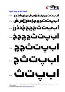 ACDE  www.linotype.com Neo® Sans Arabic Black 24 pt