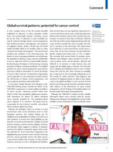 Global survival patterns: potential for cancer control