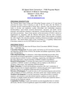 Education policy / STEM fields / NASA INSPIRE / NASA Academy / National Space Grant College and Fellowship Program / Tribal colleges and universities / Glenn Research Center / America COMPETES Act / Education / Science education / Knowledge