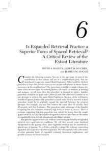 6  Is Expanded Retrieval Practice a