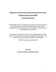 Microsoft Word - Mt Barker Coalition for Sustainable Communities.docx