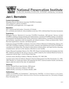 Native American Graves Protection and Repatriation Act / Native American religion / Humanities / Geography of Colorado / Repatriation / Americas / Inventory / Preservation / Denver / Native American art / 101st United States Congress / Archaeology of the Americas