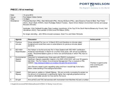 PNECC (161st meeting) Date: Venue: Time: Attendance: